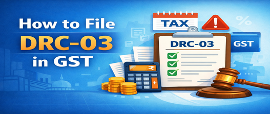 How to File DRC-03 in GST (A Practical Step-by-Step Guide)